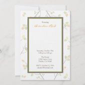 パンプカスタムキンベビーキャリッジシャワー招待状 招待状 (裏面)