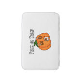 パンプキおもしろいンいけなギフトいたずらハロウィーン バスマット (正面縦)