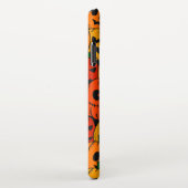 パンプキおもしろいンカラフル顔スケッチハロウィーン iPhoneケース (右側)