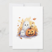 パンプキおもしろいンス幽霊キッズハローウィンパーティ 招待状 (裏面)