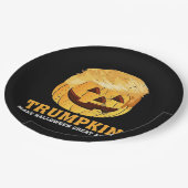 パンプキおもしろいントランプキンハロウィーン ペーパープレート (アングル)