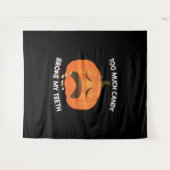 パンプキおもしろいンハロウィーンキャンディギフト タペストリー (正面(横))