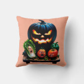 パンプキおもしろいンハロウィーン装飾用クッション クッション (裏面)
