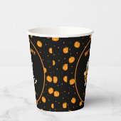 パンプキおもしろいン付きミイラ歩くハローウィンパーティ 紙コップ (左)