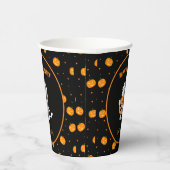 パンプキおもしろいン付きミイラ歩くハローウィンパーティ 紙コップ (右)