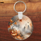 パンプキお洒落ンと幽霊のハロウィーンのシーン キーホルダー (裏面)