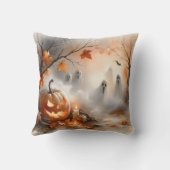 パンプキお洒落ンと幽霊のハロウィーンのシーン クッション (裏面)