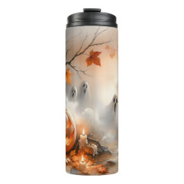 パンプキお洒落ンと幽霊のハロウィーンのシーン タンブラー