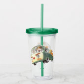 パンプキお洒落ンに乗る アクリルタンブラー (正面)