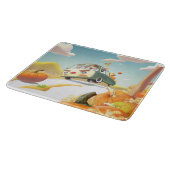 パンプキお洒落ンに乗る カッティングボード (角)