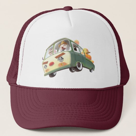 パンプキお洒落ンに乗る キャップ (正面)