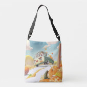 パンプキお洒落ンに乗る クロスボディバッグ (裏面)