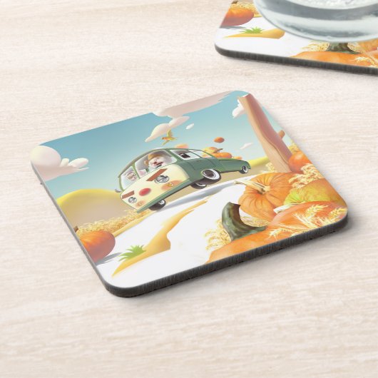 パンプキお洒落ンに乗る コースター (左側)