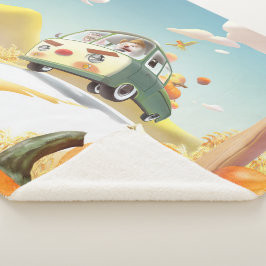 パンプキお洒落ンに乗る シェルパブランケット