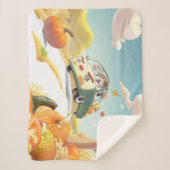 パンプキお洒落ンに乗る シェルパブランケット (正面)