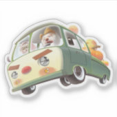 パンプキお洒落ンに乗る シール (正面)