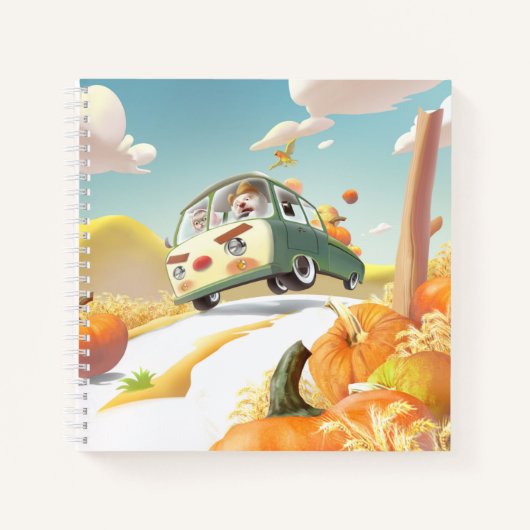 パンプキお洒落ンに乗る ノートブック (正面)