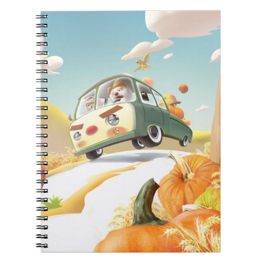 パンプキお洒落ンに乗る ノートブック (正面)