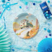 パンプキお洒落ンに乗る ペーパープレート (パーティー)