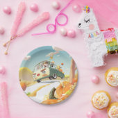 パンプキお洒落ンに乗る ペーパープレート (パーティー)