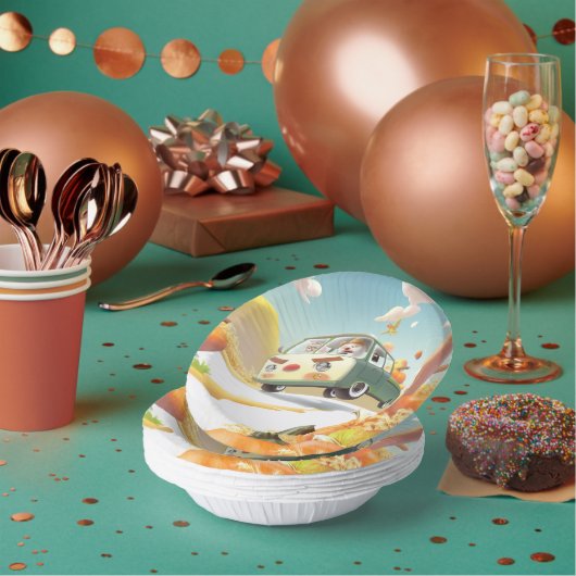 パンプキお洒落ンに乗る ペーパーボウル (複数)