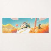 パンプキお洒落ンに乗る ヨガマット (正面(横))