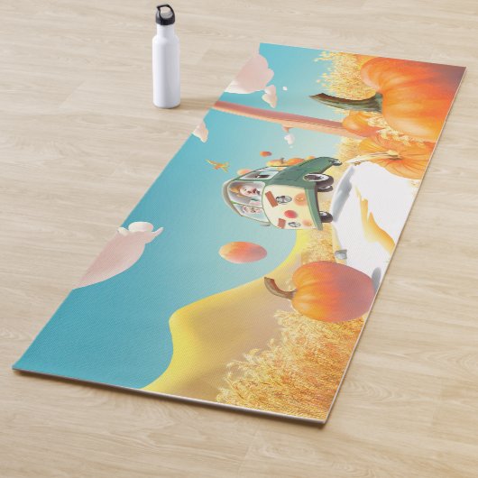 パンプキお洒落ンに乗る ヨガマット (インサイチュ)