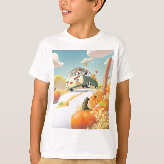 パンプキお洒落ンに乗る Tシャツ (正面)
