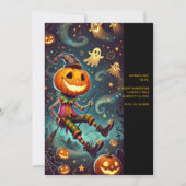 パンプキお洒落ンヘッドウィッチハローウィンパーティ 招待状 (裏面)