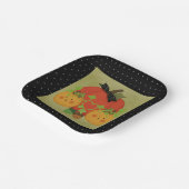 パンプキお洒落ン&アコーンハロウィーンブライダル ペーパープレート (傾斜あり)