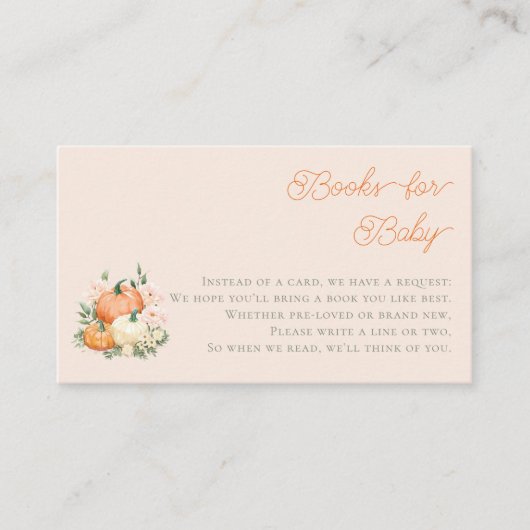 パンプキお洒落ン&ピンクブックベビー エンクロージャーカード (正面)