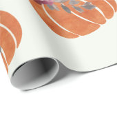 パンプキかわいらしンフローラガーリー誕生日 ラッピングペーパー (ロールコーナー)