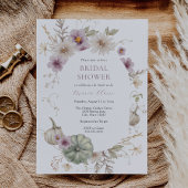 パンプキかわいらしンブライダルシャワー 招待状