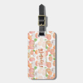 パンプキかわいらしン名前をカスタムする秋 ラゲッジタグ (正面縦)