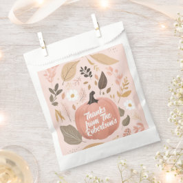 パンプキかわいらしン自然の葉の感謝祭パーティー フェイバーバッグ