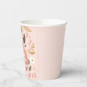 パンプキかわいらしン自然の葉の感謝祭パーティー 紙コップ (左)