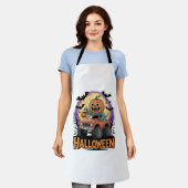 パンプキよくはしゃぐン エプロン (着用した状態)