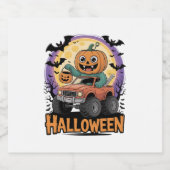 パンプキよくはしゃぐン スパークリングワインラベル (シングルラベル)