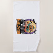 パンプキよくはしゃぐン ビーチタオル (正面)