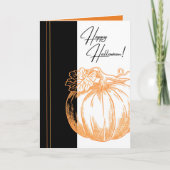 パンプキアートンハロウィーンカード カード (正面)