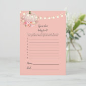 パンプキエレガントンはベビー食品シャワーゲームを推測 招待状 (スタンド正面)