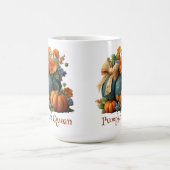 パンプキエレガントンクイーンフローラハロウィーンアート コーヒーマグカップ (中央)