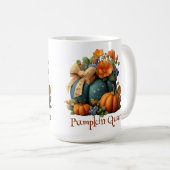 パンプキエレガントンクイーンフローラハロウィーンアート コーヒーマグカップ (正面右)