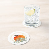 パンプキエレガントンコースター ラウンドペーパーコースター (インサイチュ)