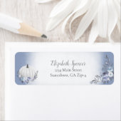 パンプキエレガントンダスティブルーフローラ差出人住所 ラベル (インサイチュ)