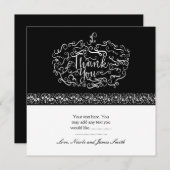 パンプキエレガントンハロウィーン秋サンキューカード サンキューカード (正面/裏面)