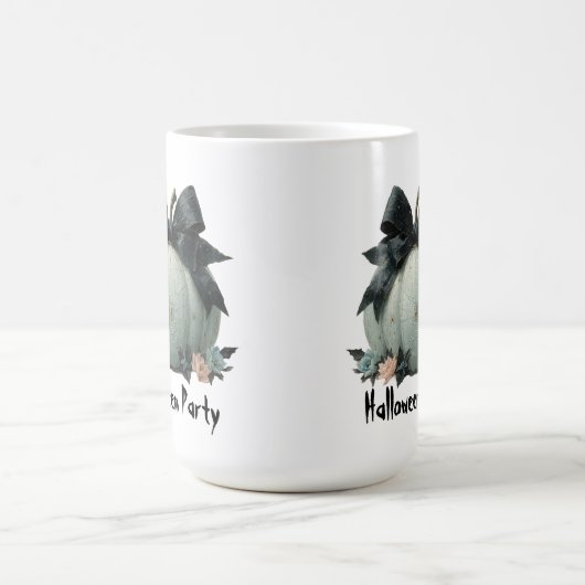 パンプキエレガントンハローウィンパーティデザイン コーヒーマグカップ (中央)