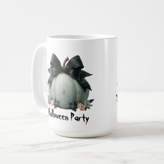 パンプキエレガントンハローウィンパーティデザイン コーヒーマグカップ (正面左)