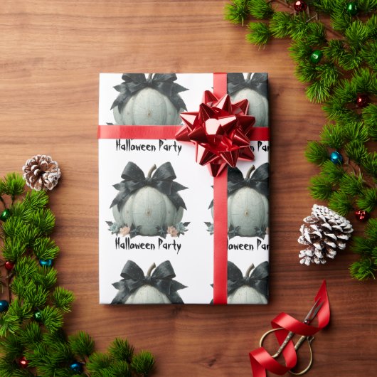 パンプキエレガントンハローウィンパーティデザイン ラッピングペーパー (クリスマスギフト)