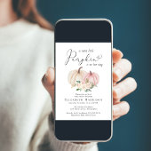 パンプキエレガントンフローラガールベビーシャワー 招待状